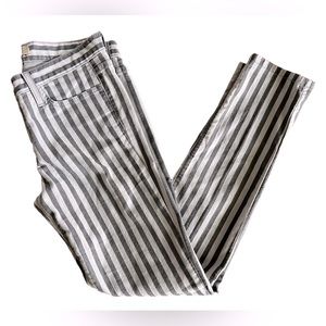 JOES Jeans skinny fit gray & black stripped pants jeans pinstripe size 27